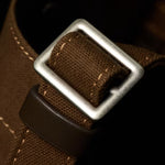 The adjustable strap on the Paul Smith Khaki 'Floral Street' Organic Cotton Blend Canvas Musette Bag.