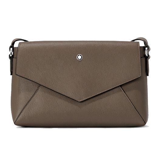 This Montblanc Sartorial Saffiano Mastic Leather Double Bag is great for everyday use.