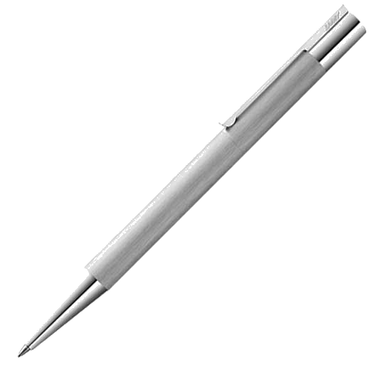 Full view of the stainless steel mechanical pencil.