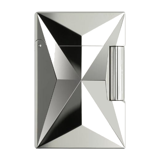 This Ligne 2 Small Fire X Chrome Lighter by S.T. Dupont is made out of palladium with a polished chrome finish.