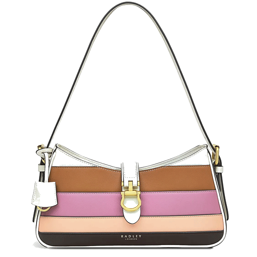 radley stripe shoulder bag