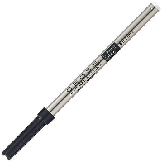 cross black slim medium rollerball pen refill