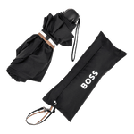 Iconic Mini Umbrella in Black by Hugo Boss