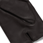 brown leather gloves boss