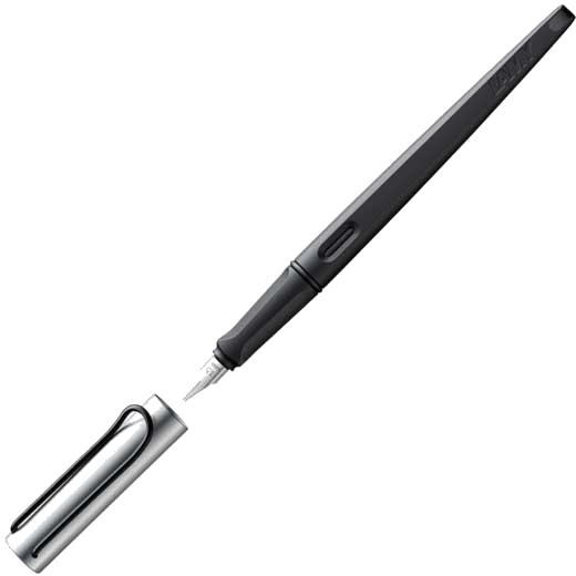 This is the LAMY Joy Black & Aluminium 1.5 mm Calligraphy Fountain Pen.
