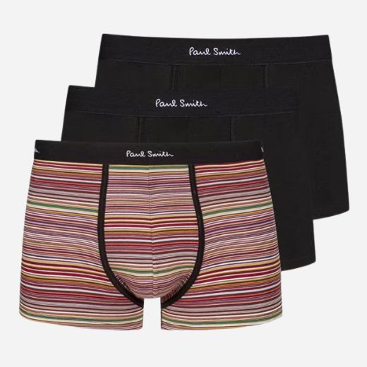 The 3-Pack Black & Orange Striped Boxer Shorts by Paul Smith.