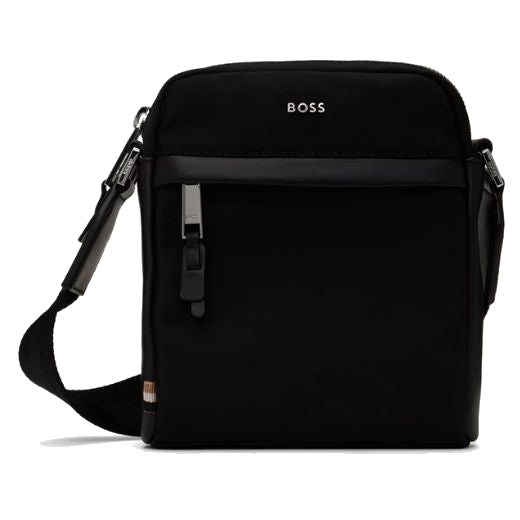 This Highway Recycled Polyester Cross Body Bag by BOSS is great for casual days out and weekends away.