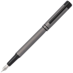 hugo boss gun grey filament fountain pen cap off
