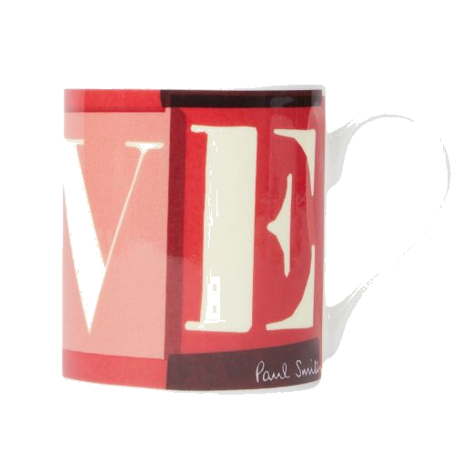 This Paul Smith Bone China Love Mug is made out of bone china and features a delicate handle with a vibrant design that is finished with the Paul smith signature.