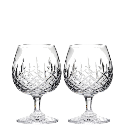 These London 2 x 32cl Brandy Glasses have been created by Royal Scot Crystal.