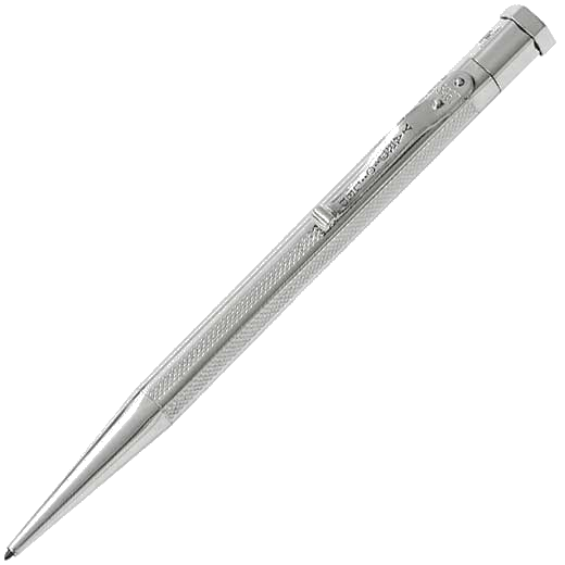 This is the Yard-O-Led Diplomat Hexagonal Silver Barley Pencil.