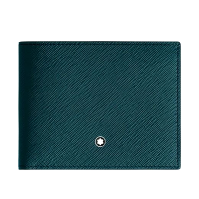 mb198870 sartorial 6cc blue saffiano wallet