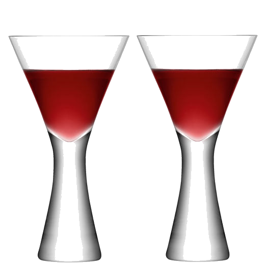 These Signature Moya 2 x Wine Glasses are designed by LSA.