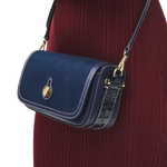 5 radley bathurst mews indigo evenfall blue small flapover cross body bag 111405