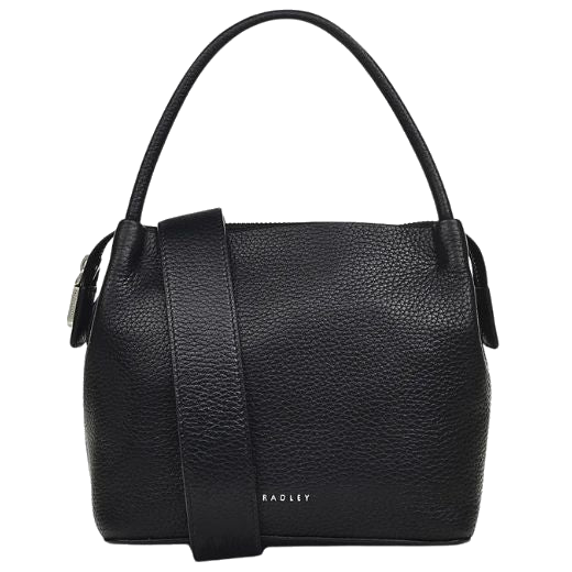 The Ivydale Road Small Black Zip-Top Cross Body Bag by Radley.