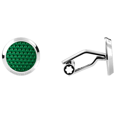 montblanc mst glacier green cufflinks