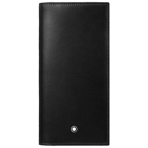 Montblanc's Meisterstück Black 15CC Long Wallet has been lined with coated canvas.
