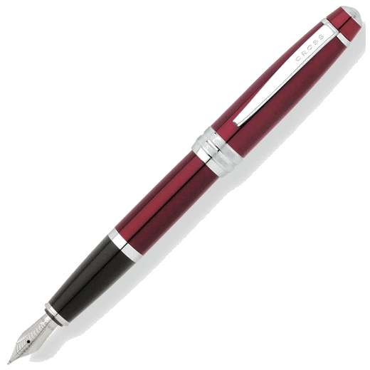 This Bailey Red Lacquer Fountain Pen is by Cross and will come in a branded gift box.