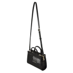 2 boss sandy black faux leather woven mini tote bag 50541759 01 001