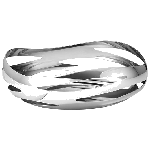 georg jensen stainless steel cobra fruit bread basket