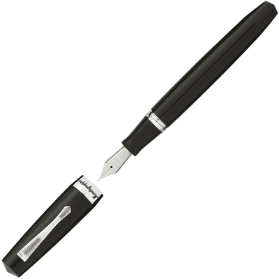 montegrappa jet black elmo 02 fountain pen