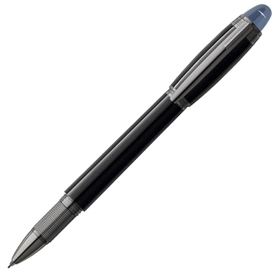 This Montblanc black resin StarWalker rollerball pen comes with a ruthenium trim.