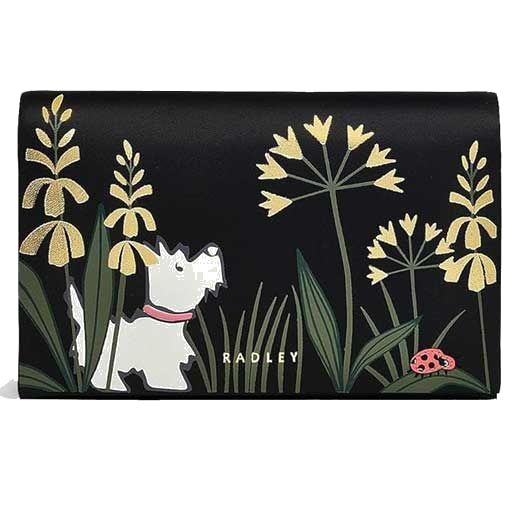 This Radley ladies purse comes with a pattern on the front and is part of their Garden Wanderer collection.
