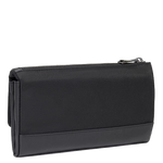tumi black gunmetal voyageur travel wallet back