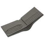 grey leather mb wallet