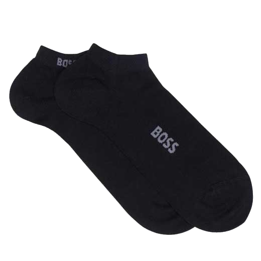 The BOSS logo has been printed on this pair of Navy Bamboo socks.