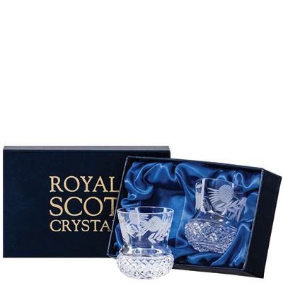 royal scot crystal thistle shape flower of scotlant 2 tot packaging