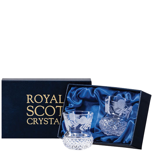 royal scot crystal thistle shape flower of scotlant 2 tot packaging