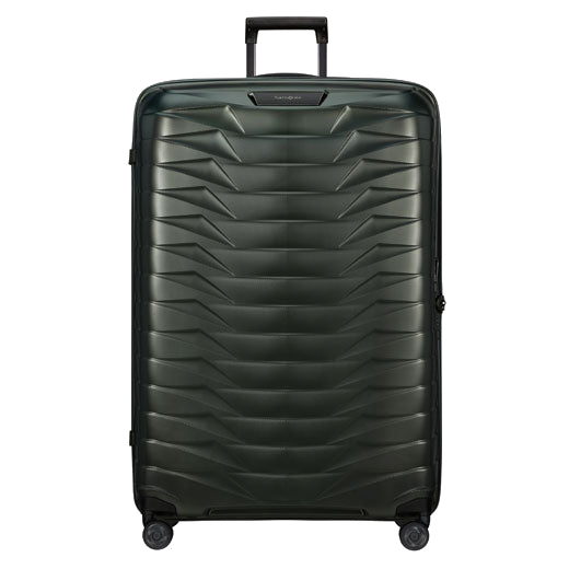 This Samsonite Proxis Matt Climbing Ivy Spinner XXL Suitcase, 86 cm has a dark green exterior that is made from polypropylene so it is durable.