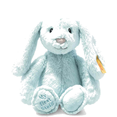 steiff light blue my first hoppie rabbit