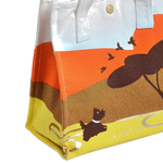 4 radley on safari pecan brown small open top canvas grab bag 111363