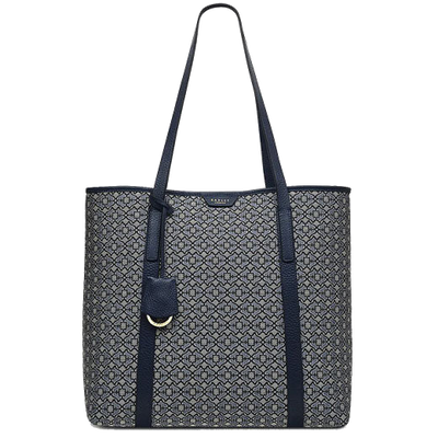radley heirloom museum street goose grey open tote bag