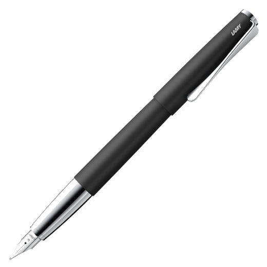 The LAMY black lacquered fountain pen in the Studio collection.