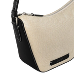 4 radley oak street canvas natural small ziptop cross body bag 111399