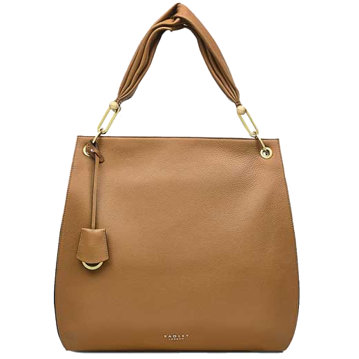 This brown leather ladies handbag is part of the Radley Cuba Street range.