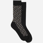 The BOSS 2-Pack Black and Monogrammed Regular-Length Cotton-Blend Socks by BOSS.
