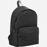 The BOSS Catch 3.0 Black Backpack with Large Raised Logo by BOSS.