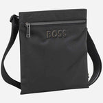 The BOSS Catch 3.0 Black Zip Top Envelope Bag with Raised Black Logo by BOSS.