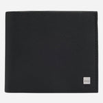 The BOSS GB Black Leather Logo-Plate-Trimmed Wallet and Key Ring Gift Set by BOSS.
