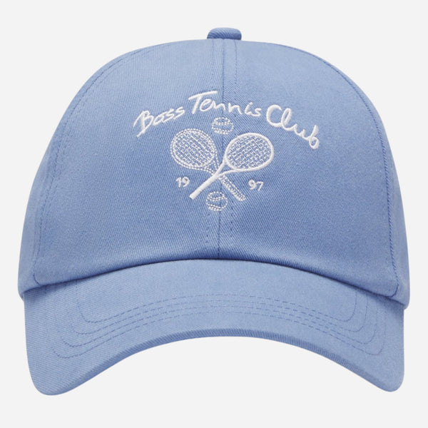 The BOSS Lach Member Tennis Club Light Blue Cotton-Twill Cap by BOSS.