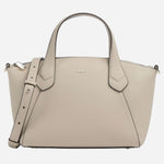 The BOSS Lenah Beige Zip Tote Bag with Metal Logo by BOSS.