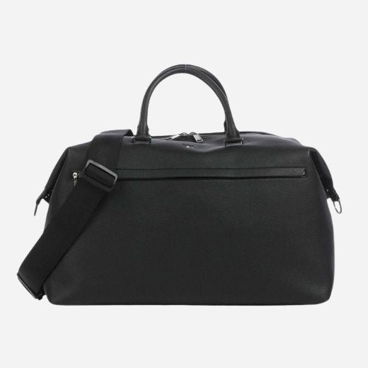 The Ray Black Faux Leather Soft Holdall by BOSS.
