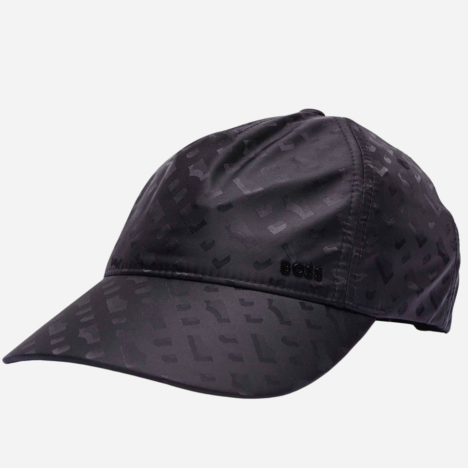 The BOSS Seth 'B' Monogram Black Cap by BOSS.