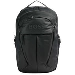 The Stormy Black Polyester Backpack with BOSS Logo by BOSS.