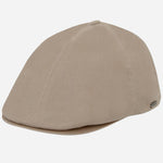 The BOSS Trystan Cream Linen Flat Cap by BOSS.