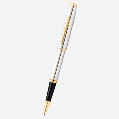 The Coventry Polished Chrome with Gold-Tone Appointments Rollerball Pen by Cross.